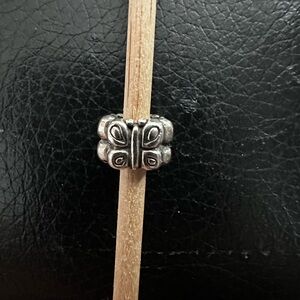 Pandora Authentic Silver Butterfly 3 Sided Charm
